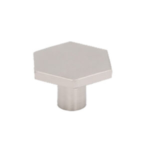 Hex Knob 40mm - Antique Silver