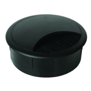 WIRE MANAGEMENT ROUND BLACK